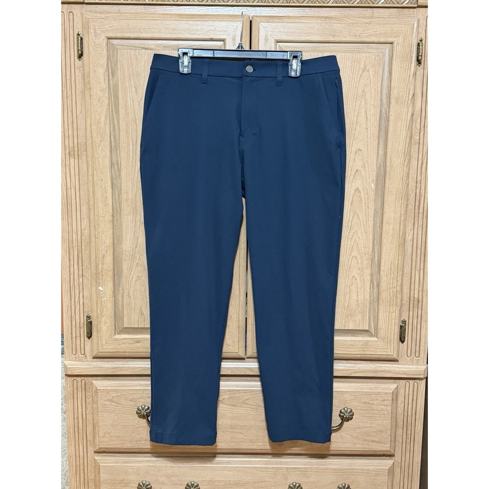 Lululemon ABC Trouser Classic Fit Warpstreme Men's Size 34 Blue Pants LM5AR2S